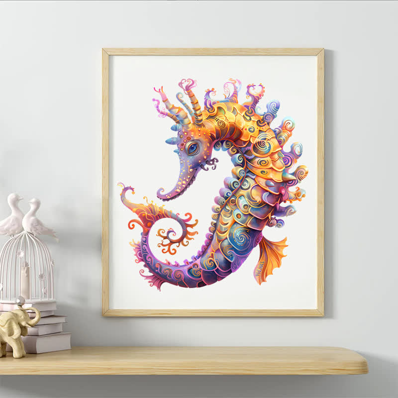 Colorful seahorse - Wooden Jigsaw Puzzle - image 8