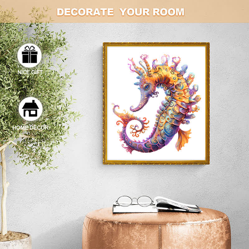 Colorful seahorse - Wooden Jigsaw Puzzle - image 6