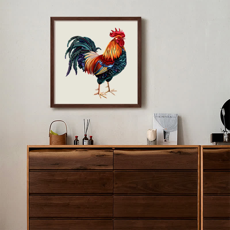Rooster Hen - Wooden Jigsaw Puzzle - image 5
