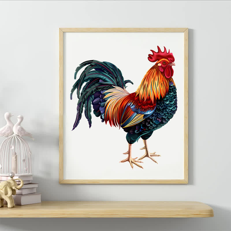 Rooster Hen - Wooden Jigsaw Puzzle - image 4