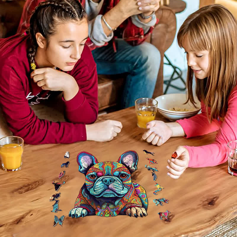 French Bulldog Hungarian Dog - Wooden Jigsaw Puzzle - image 2