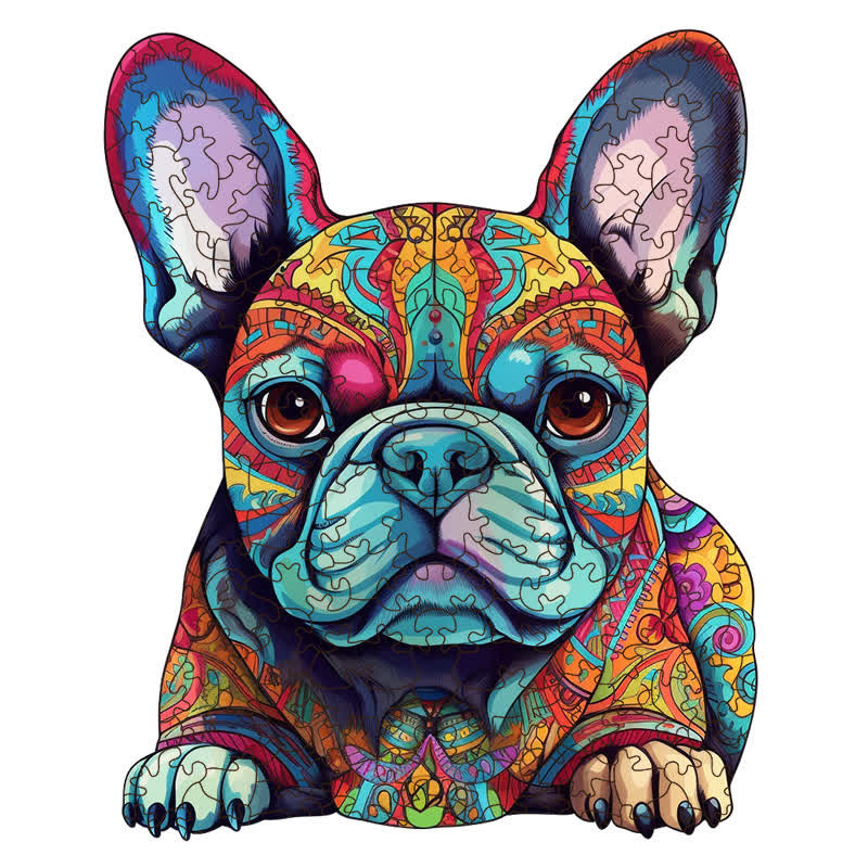 French Bulldog Hungarian Dog - Wooden Jigsaw Puzzle - A3 - Wooden Gift Packaging - image 0
