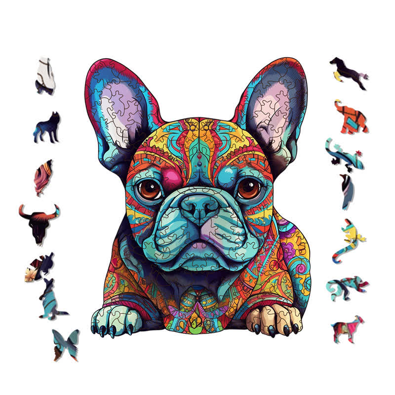 French Bulldog Hungarian Dog - Wooden Jigsaw Puzzle - image 1