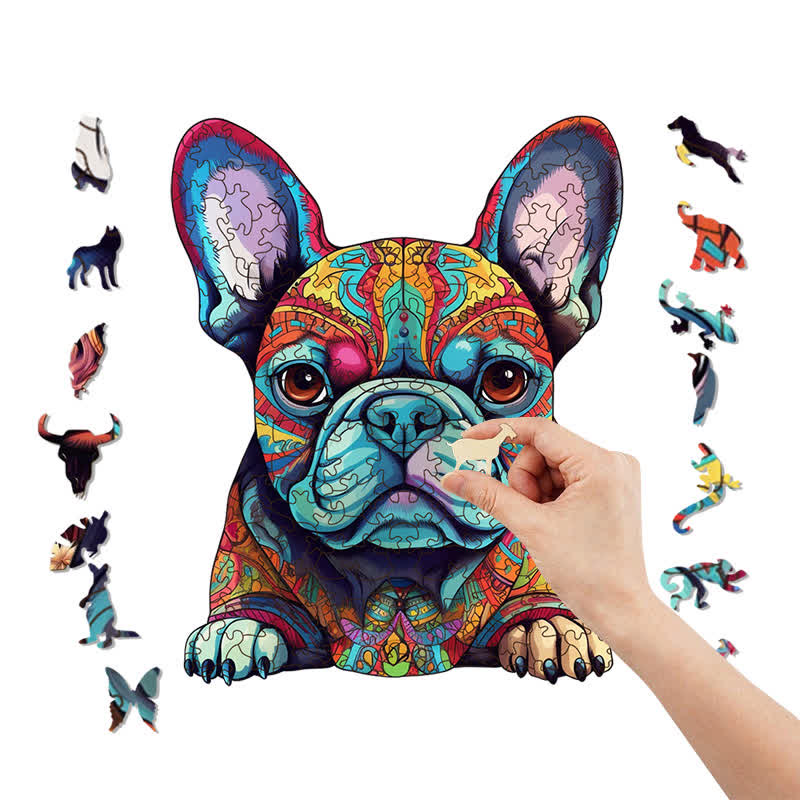 French Bulldog Hungarian Dog - Wooden Jigsaw Puzzle - image 6