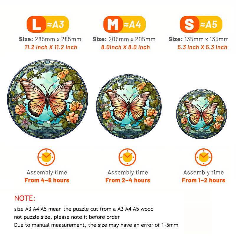 Garden Butterfly -2 Wooden Jigsaw Puzzle - image 2