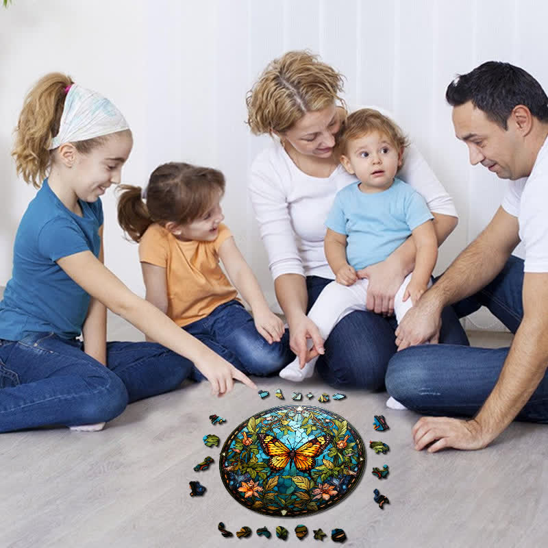 Garden Butterfly -3 Wooden Jigsaw Puzzle - image 4