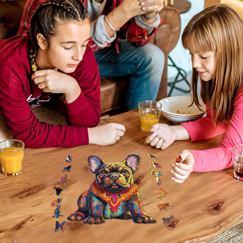 French Bulldog Hungarian Dog -2 Wooden Jigsaw Puzzle - image 5
