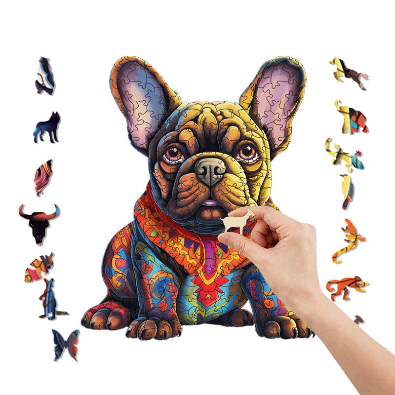 French Bulldog Hungarian Dog -2 Wooden Jigsaw Puzzle - image 6