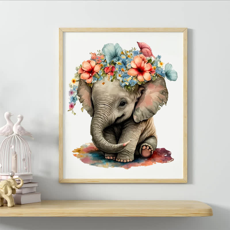Cute baby elephant - Wooden Jigsaw Puzzle - image 4