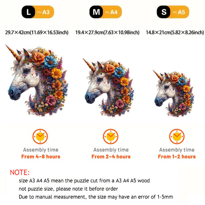 Beautiful Floral Horse - Wooden Jigsaw Puzzle - image 2