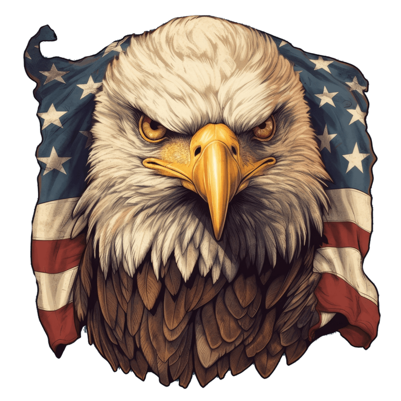Eagle With American Flag - Wooden Jigsaw Puzzle - A3 - Wooden Gift Packaging - image 0