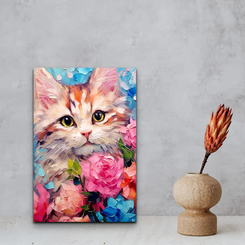 Funny Cat Painting - Wooden Jigsaw Puzzle - image 6