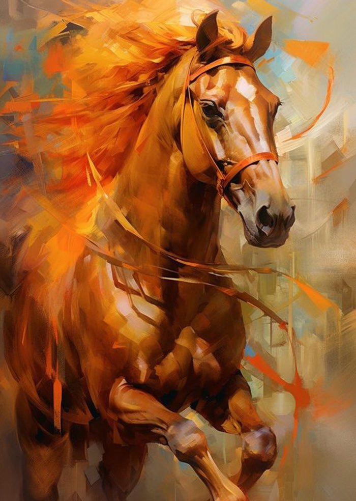 Golden Horse - Wooden Jigsaw Puzzle - A2 (500 PCS) - Wooden Gift Packaging - image 0