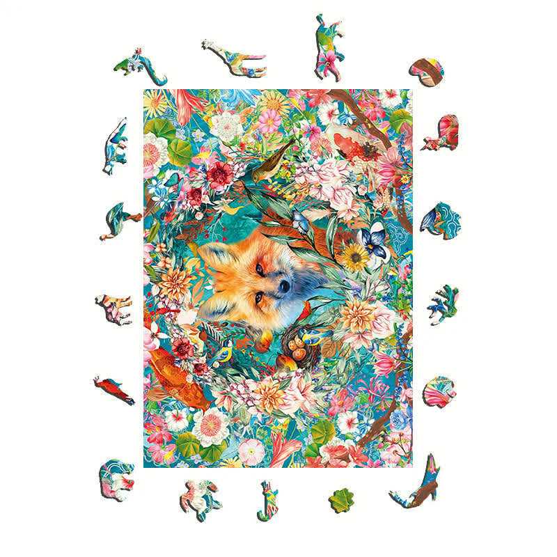 Fox in Color - Wooden Jigsaw Puzzle - image 1