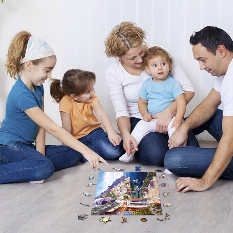 Mediterranean Painting - Wooden Jigsaw Puzzle - image 3