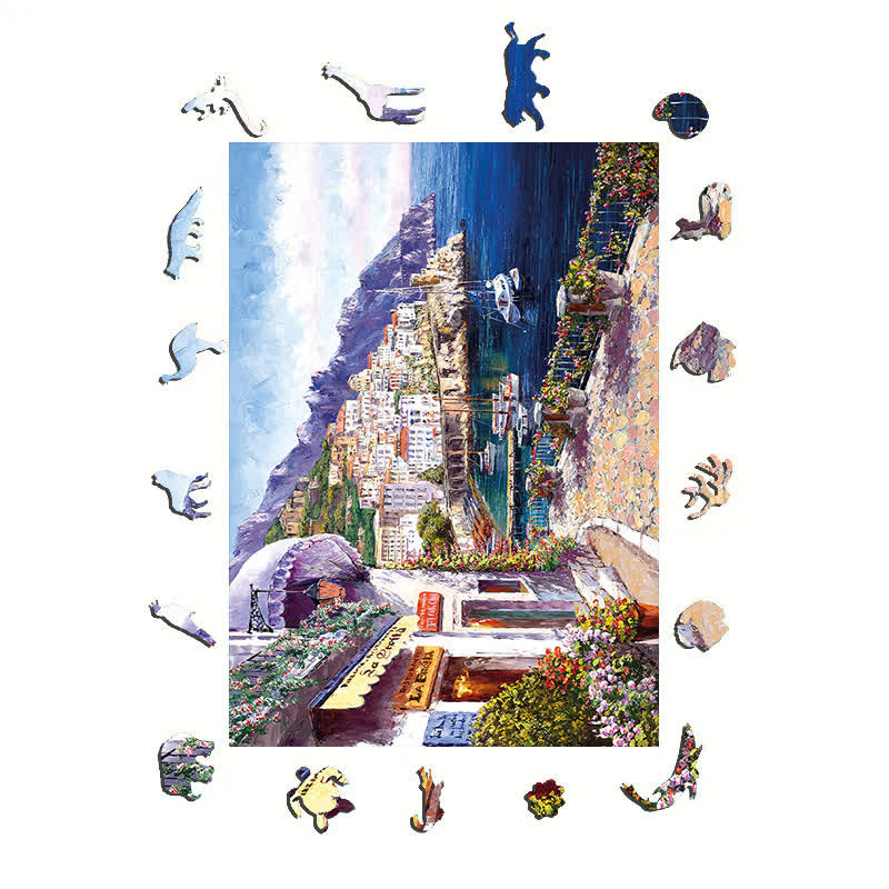 Mediterranean Painting - Wooden Jigsaw Puzzle - image 1