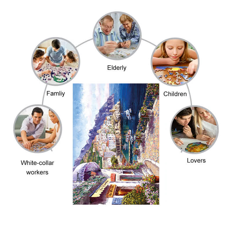 Mediterranean Painting - Wooden Jigsaw Puzzle - image 4