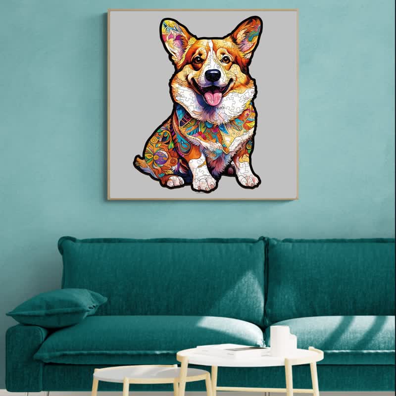 Smart Corgi Dog - Wooden Jigsaw Puzzle - image 2