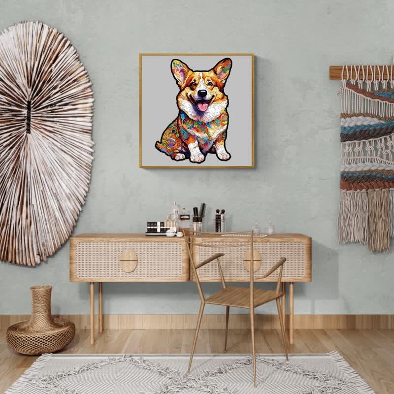 Smart Corgi Dog - Wooden Jigsaw Puzzle - image 3