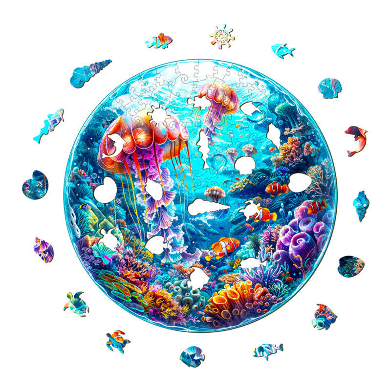 Spherical Ocean - Wooden Jigsaw Puzzle - image 1