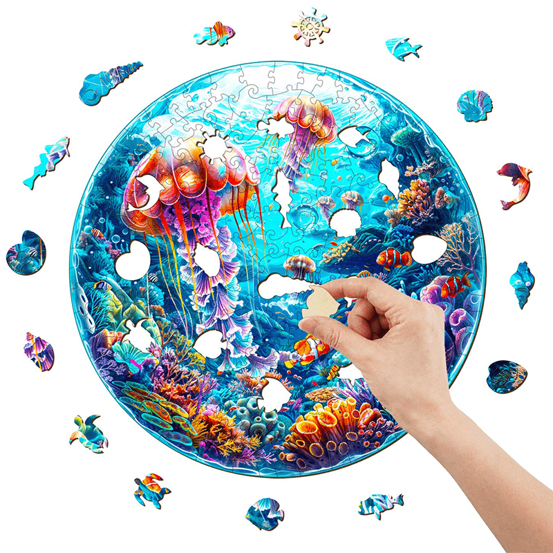 Spherical Ocean - Wooden Jigsaw Puzzle - image 4