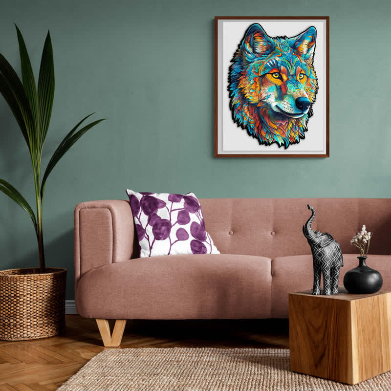 Fearless Wolf  - Wooden Jigsaw Puzzle - image 4