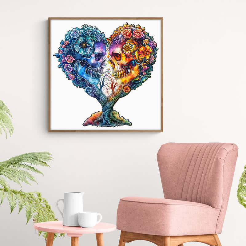 Skull and Love - Wooden Jigsaw Puzzle - image 6