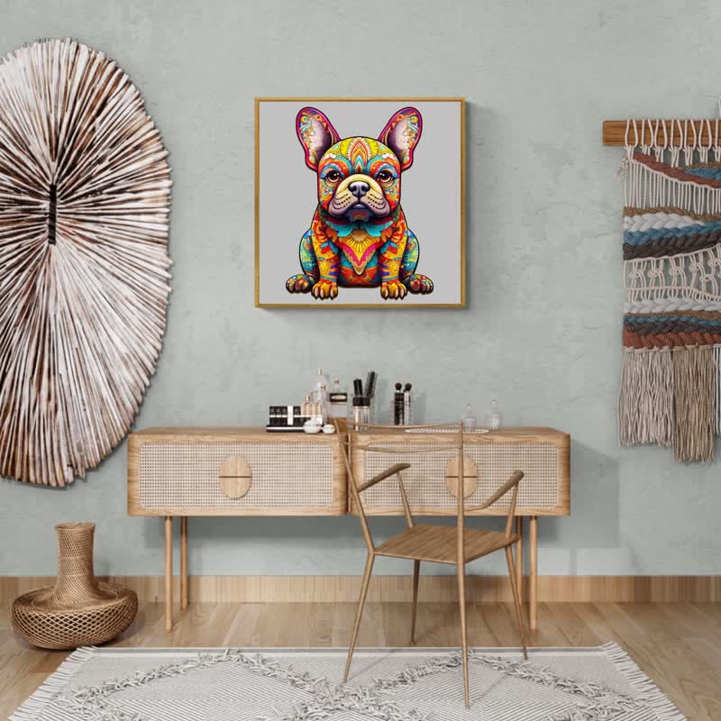 Cute French Dog - Wooden Jigsaw Puzzle - image 3