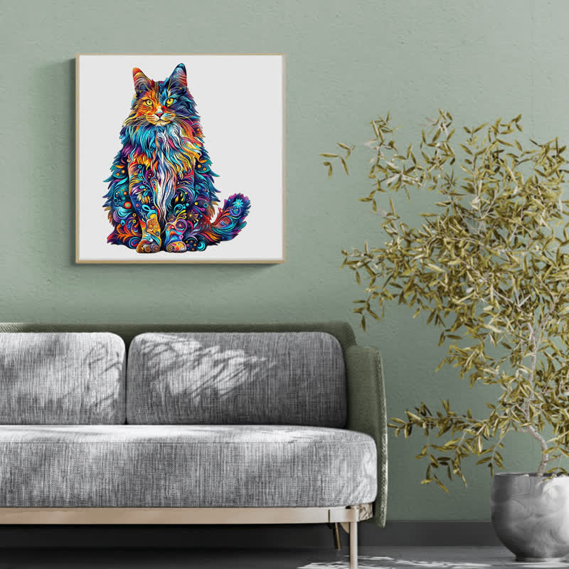 Maine Cat - Wooden Jigsaw Puzzle - image 5