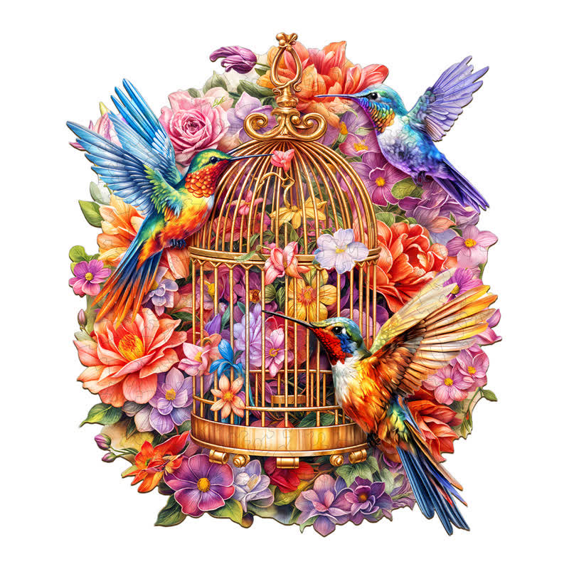 Garden Symphony - Wooden Jigsaw Puzzle - A3 - Wooden Gift Packaging - image 0