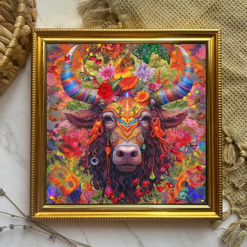 Colorful Highland Cattle Cow - Wooden Jigsaw Puzzle - image 5