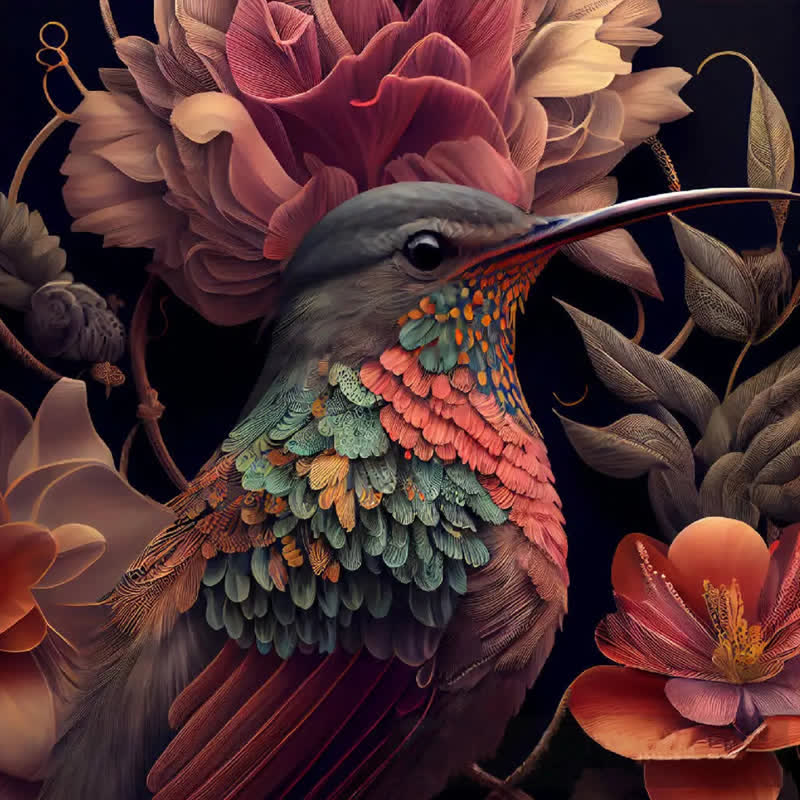 Hummingbird - Wooden Jigsaw Puzzle - A3 - Wooden Gift Packaging - image 0