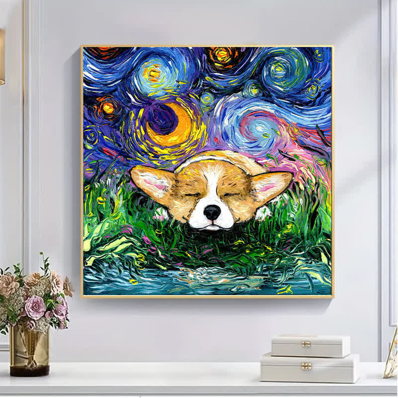 Sleeping Pembroke Welsh Corgi Dog - Wooden Jigsaw Puzzle - image 6