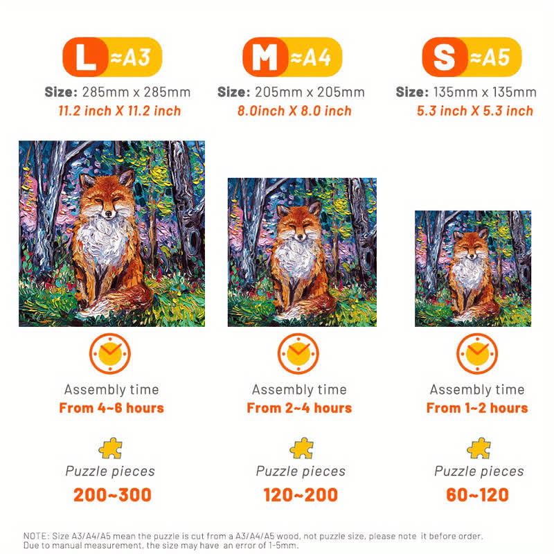 The Red Fox - Wooden Jigsaw Puzzle - image 2