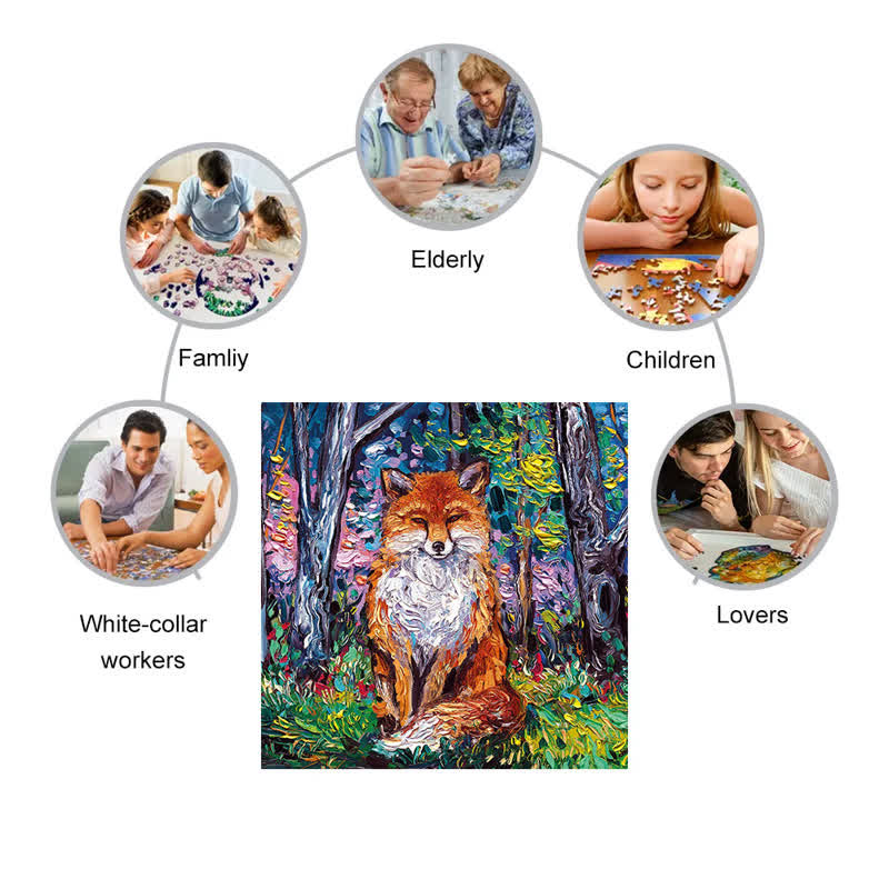 The Red Fox - Wooden Jigsaw Puzzle - image 5