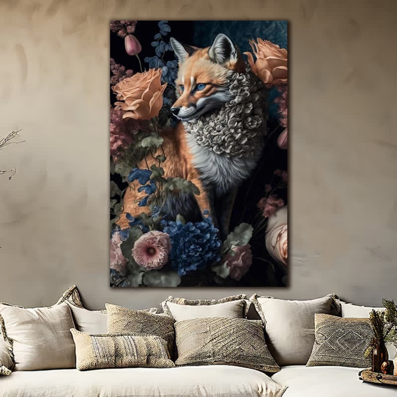 Red Fox WIth Flower - Wooden Jigsaw Puzzle - image 5