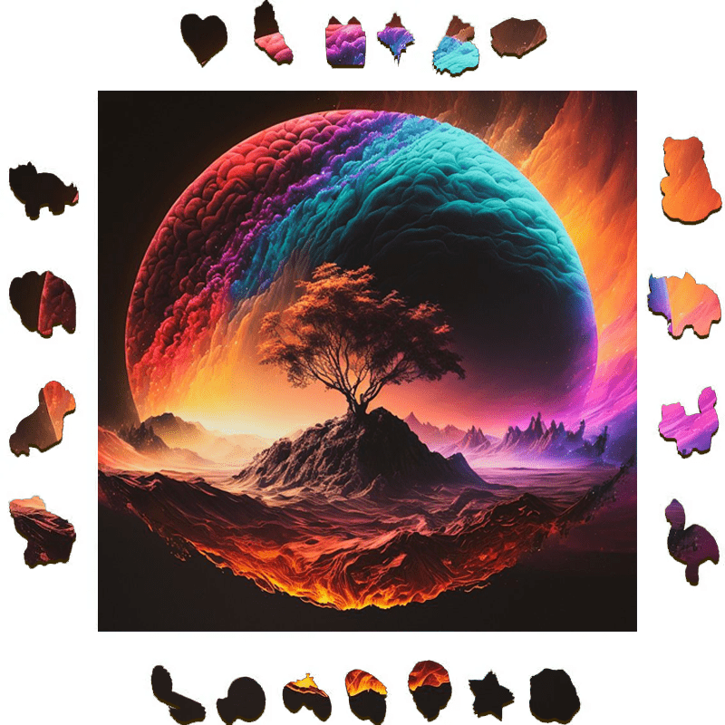 Rainbow World - Wooden Jigsaw Puzzle - image 1