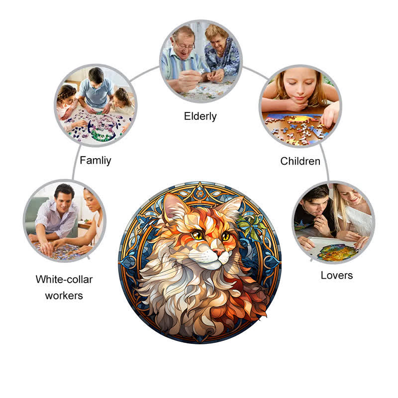 Beautiful Cat -1 Wooden Jigsaw Puzzle - image 5