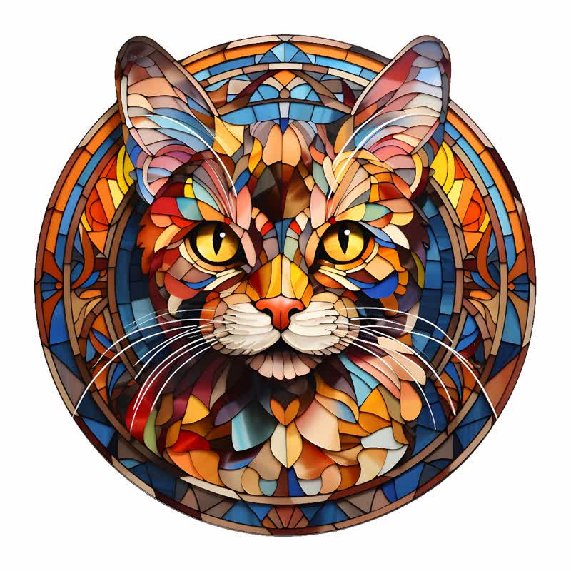 Beautiful Cat -3 Wooden Jigsaw Puzzle - A3 - Wooden Gift Packaging - image 0