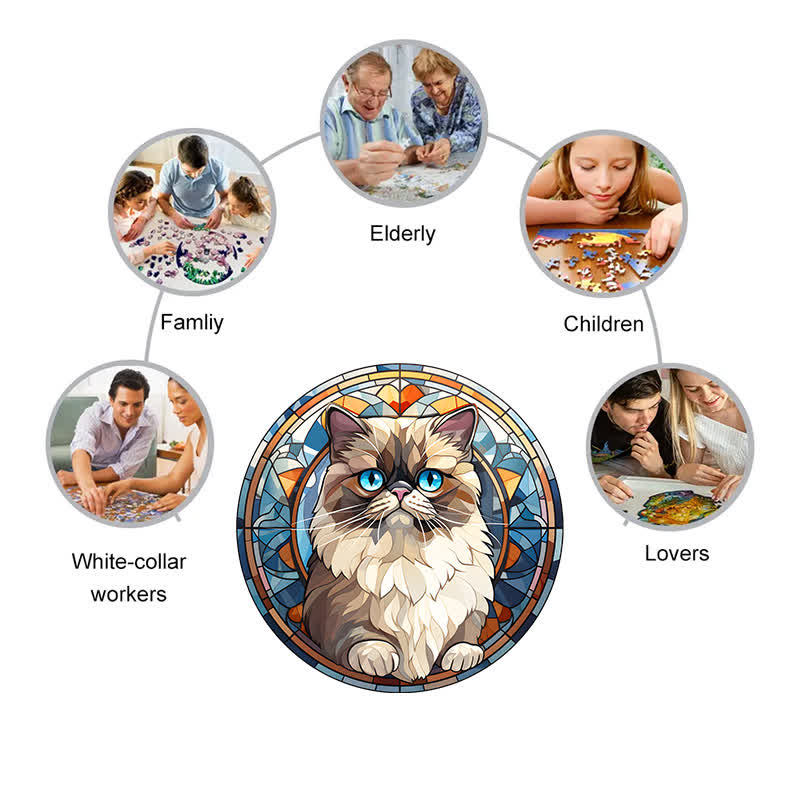 Beautiful Cat -4 Wooden Jigsaw Puzzle - image 8