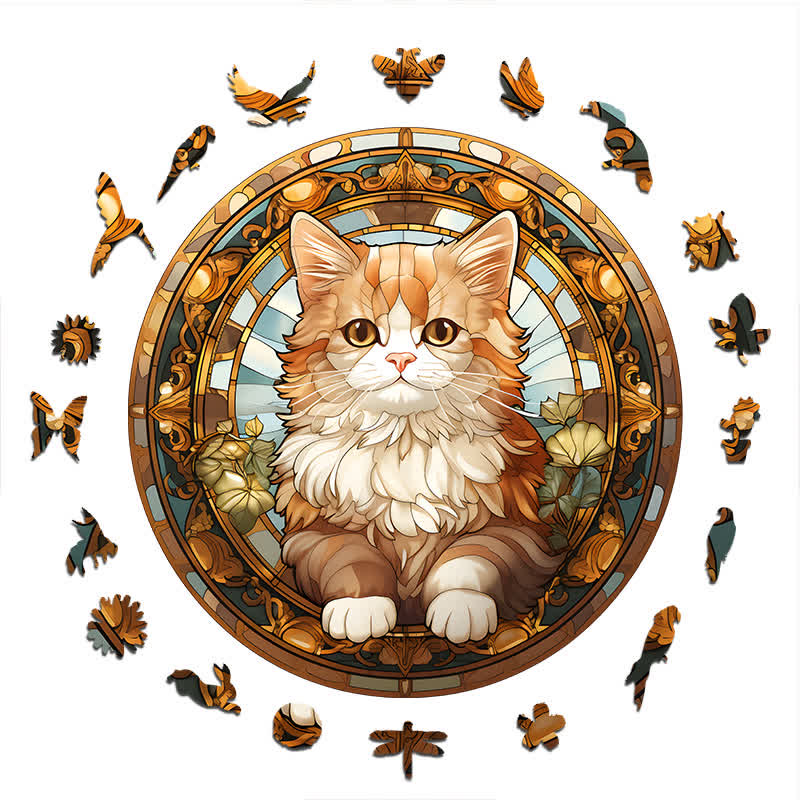 Beautiful Cat -5 Wooden Jigsaw Puzzle - image 1