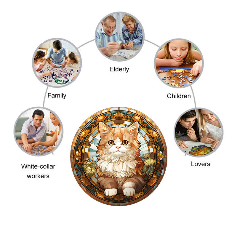 Beautiful Cat -5 Wooden Jigsaw Puzzle - image 5