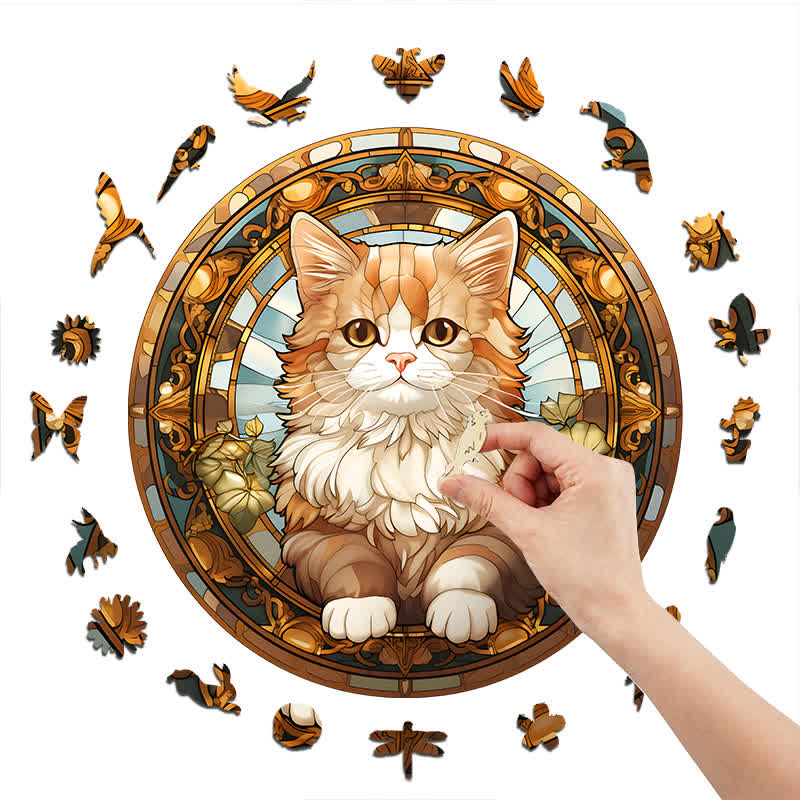 Beautiful Cat -5 Wooden Jigsaw Puzzle - image 3
