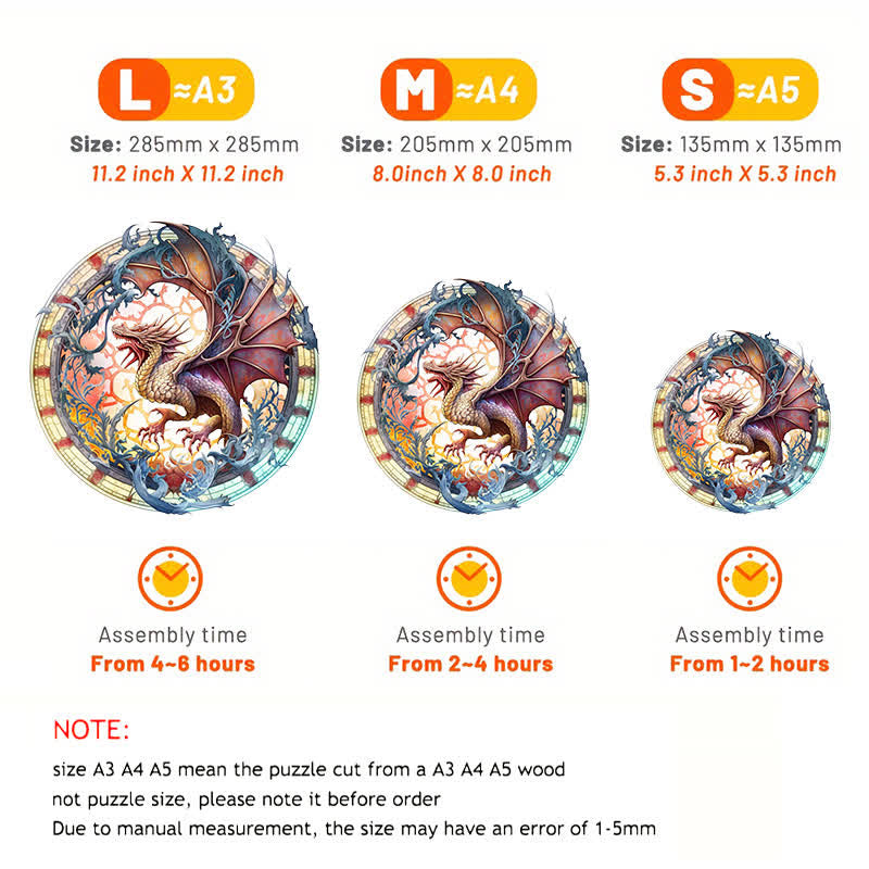 Dragon artwork - Wooden Jigsaw Puzzle - image 3