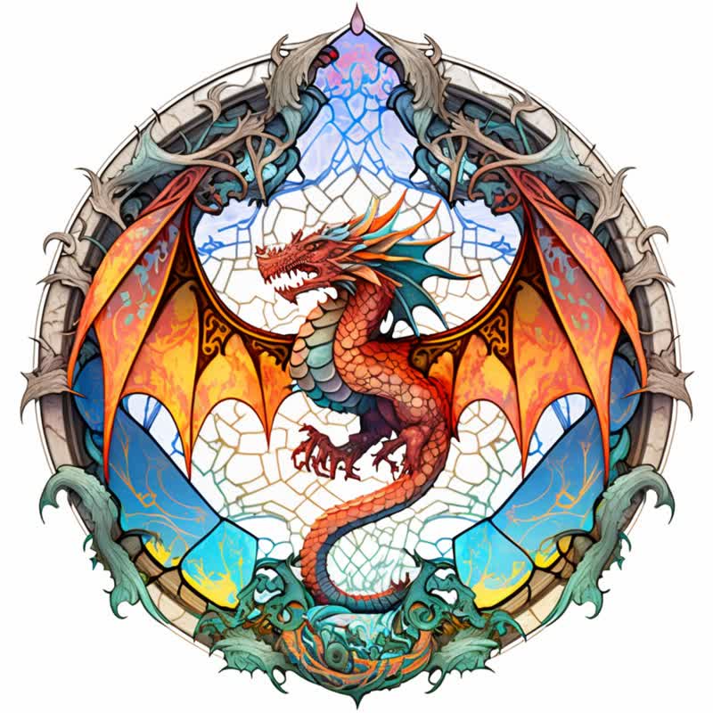 Dragon artwork -2 Wooden Jigsaw Puzzle - A3 - Wooden Gift Packaging - image 0