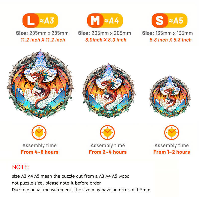 Dragon artwork -2 Wooden Jigsaw Puzzle - image 4