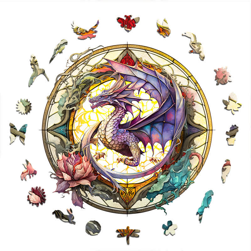 Dragon artwork -4  Wooden Jigsaw Puzzle - image 1