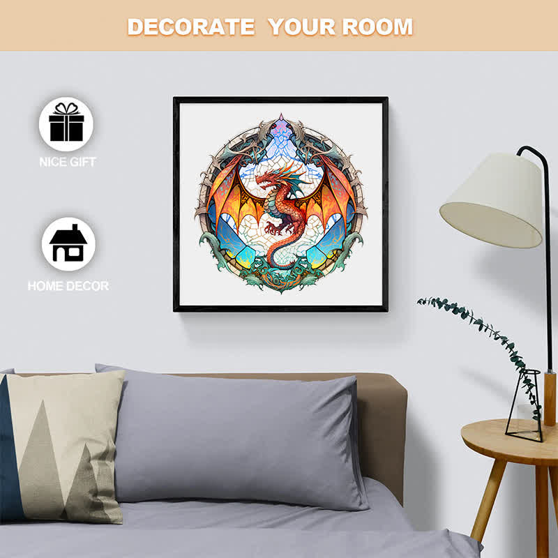 Dragon artwork -2 Wooden Jigsaw Puzzle - image 7