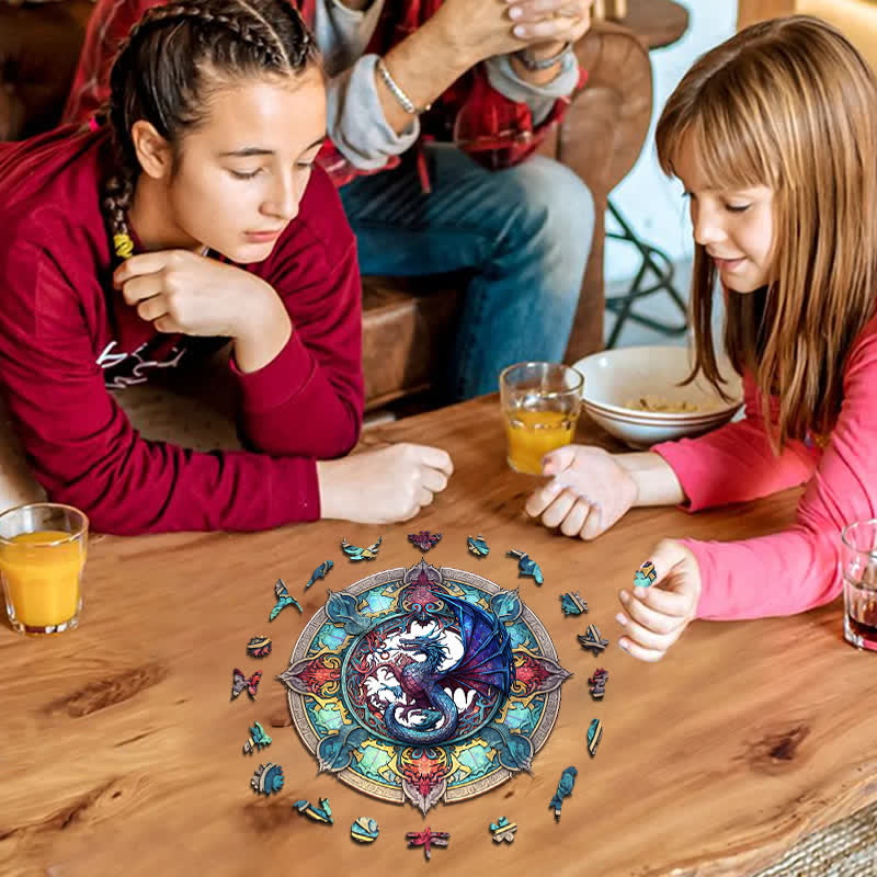 Dragon artwork -3  Wooden Jigsaw Puzzle - image 3