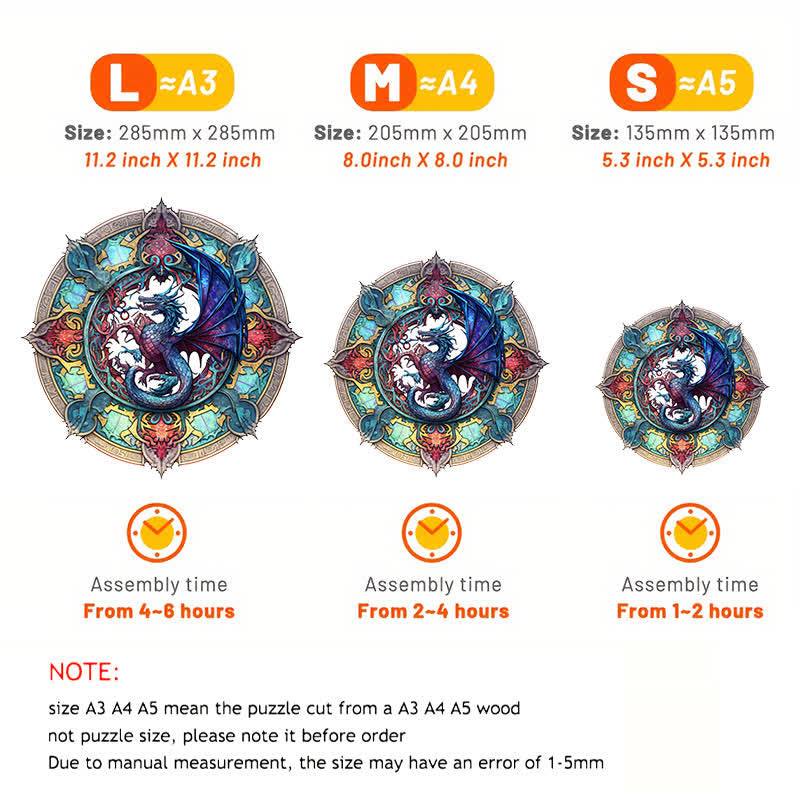 Dragon artwork -3  Wooden Jigsaw Puzzle - image 2